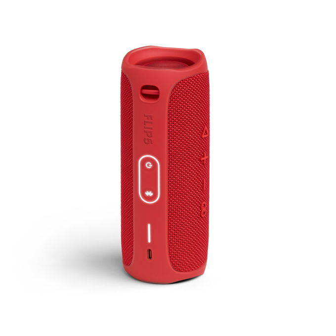JBL Flip 5 - Red - Portable Waterproof Speaker - Back image number null